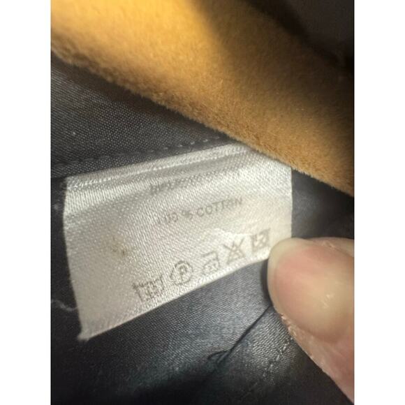 Ermenegildo Zegna Shirt Sz L 43/17 Gray Made in Italy Long Sleeve Button Mens - Picture 11 of 11